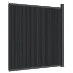 Set panouri pentru gard, gri, 173x186 cm, WPC GartenMobel Dekor