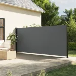 Copertină laterală retractabilă, antracit, 180x500 cm GartenMobel Dekor