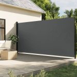 Copertină laterală retractabilă, antracit, 220x600 cm GartenMobel Dekor