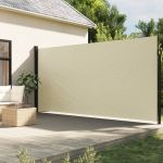 Copertină laterală retractabilă, crem, 200x600 cm GartenMobel Dekor