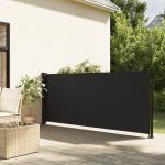 Copertină laterală retractabilă, negru, 140x600 cm GartenMobel Dekor
