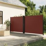 Copertină laterală retractabilă, maro, 180x600 cm GartenMobel Dekor