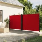 Copertină laterală retractabilă, roșu, 160 x 600 cm GartenMobel Dekor