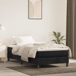 Saltea de pat cu arcuri, negru, 120x190x20 cm, textil GartenMobel Dekor