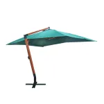 Umbrelă de soare suspendată 300 x 400 cm, Verde GartenMobel Dekor