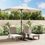 Umbrelă de soare dreptunghiulară 200 x 300, Alb nisipiu GartenMobel Dekor