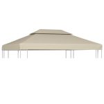 Copertină de rezervă acoperiș pavilion, bej, 3x4 m, 310 g/m² GartenMobel Dekor