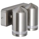Lampă de perete cu LED, cap conic, oțel inoxidabil GartenMobel Dekor