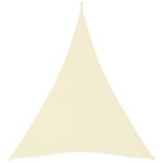 Parasolar, crem, 4x5x5 m, țesătură oxford, triunghiular GartenMobel Dekor