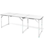 Masă camping din aluminiu reglabilă 180 x 60 cm GartenMobel Dekor