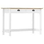Masă consolă Hill cu 2 sertare, 110x45x74 cm, lemn masiv pin GartenMobel Dekor