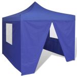 41466  Blue Foldable Tent 3 x 3 m with 4 Walls GartenMobel Dekor
