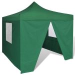41468  Green Foldable Tent 3 x 3 m with 4 Walls  GartenMobel Dekor