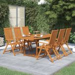 Set mobilier de exterior, 7 piese, lemn masiv de acacia GartenMobel Dekor