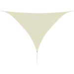 Pânză parasolar, crem, 3,6x3,6x3,6 m, HDPE, triunghiular GartenMobel Dekor