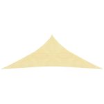 Pânză parasolar din HDPE, triunghiulară 3,6 x 3,6 x 3,6 m, bej GartenMobel Dekor