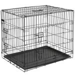 @Pet Cușcă transport câini, negru, 63x44x50,5 cm, metal, 15001 GartenMobel Dekor