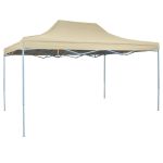 42511  Foldable Tent Pop-Up 3x4,5 m Cream White GartenMobel Dekor