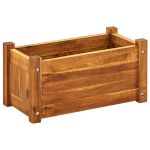 Strat înălțat de grădină, 50x25x25 cm, lemn de acacia GartenMobel Dekor