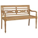 Bancă Batavia, 120 cm, lemn de tec GartenMobel Dekor