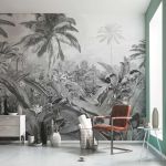 Komar Fototapet mural Amazonia, alb şi negru, 400x250 cm GartenMobel Dekor
