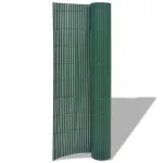 Gard de grădină cu două fețe, verde, 90 x 500 cm, PVC GartenMobel Dekor