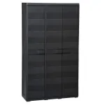 Dulap de depozitare pentru grădină, cu 4 rafturi, negru GartenMobel Dekor