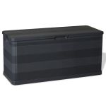 Ladă de depozitare pentru grădină, negru, 117 x 45 x 56 cm GartenMobel Dekor