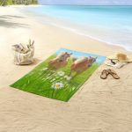 Good Morning Prosop de plajă „HORSES” 75x150 cm, multicolor GartenMobel Dekor