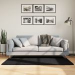Covor „OVIEDO”, fire scurte, negru, 80x150 cm GartenMobel Dekor