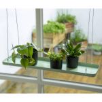 Esschert Design Tavă pentru plante suspendată verde dreptunghiulară, L GartenMobel Dekor