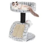 Pets Collection Turn de zgâriat pt pisici/suport cu șoarece 30x30x40cm GartenMobel Dekor
