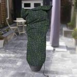 Capi Husă pentru plante, imprimeu negru/verde, mică, 75x150 cm GartenMobel Dekor