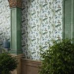 DUTCH WALLCOVERINGS Tapet "Exotic Garden", albastru și verde GartenMobel Dekor