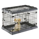 Ferplast Cușcă pentru câini Superior 75, negru, 77x51x55 cm GartenMobel Dekor