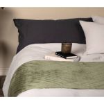 Venture Home Cuvertură de pat „Jilly” 80x260 cm, verde, poliester GartenMobel Dekor