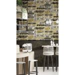 Noordwand Tapet „Friends & Coffee Marble Concrete”, negru și maro GartenMobel Dekor