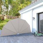 Copertină laterală pliabilă de terasă, crem, 200 cm GartenMobel Dekor