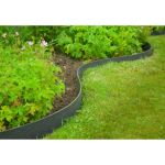 Nature Borduri de grădină, 0,12 x 12 m, 5 mm, negru GartenMobel Dekor