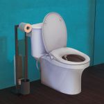 EISL Scaun de toaletă închidere silențioasă atașament pulverizator alb GartenMobel Dekor