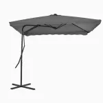 Umbrelă soare de exterior, stâlp din oțel, antracit, 250x250 cm GartenMobel Dekor