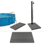 Element de podea pentru duș solar sau scară piscină, WPC GartenMobel Dekor