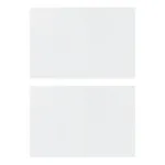 Perete lateral cort petrecere, 2 buc., alb, PE, cu fermoar  GartenMobel Dekor