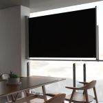 Copertină laterală retractabilă, negru, 140 x 300 cm    GartenMobel Dekor