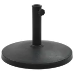 Suport umbrelă de soare rotund, negru, 10 kg, polirășină GartenMobel Dekor