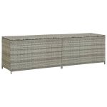 Ladă de depozitare de grădină, gri, 200x50x60 cm, poliratan GartenMobel Dekor