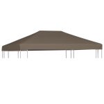 Acoperiș pentru pavilion, 310 g/m², gri taupe, 3 x 4 m GartenMobel Dekor