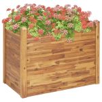 Strat înălțat de grădină, 110x60x84 cm, lemn masiv de acacia GartenMobel Dekor