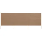 Paravan anti-vânt cu 3 panouri, gri taupe, 400 x 80 cm, textil GartenMobel Dekor