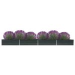 Strat înălțat de grădină antracit 600x80x45 cm oțel galvanizat GartenMobel Dekor